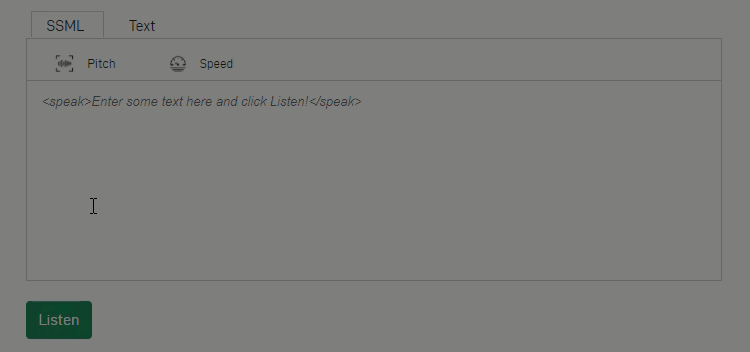 ALT Text: This demo shows NVIDIA Riva customizable text-to-speech capabilities, allowing developers to vary voice pitch and speed using SSML tags.